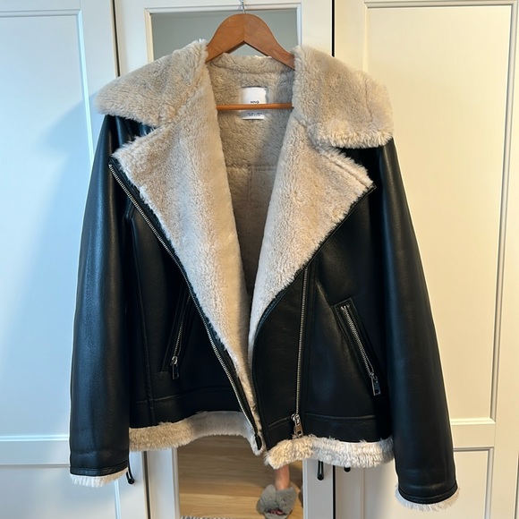 Mango Faux Shearling-lined Jacket - Picture 2 of 6